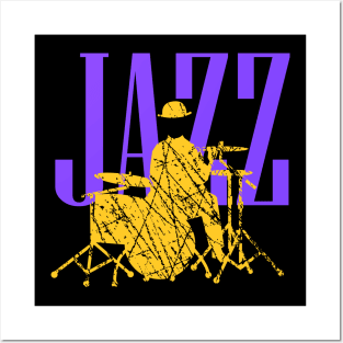 Jazz Drummer Posters and Art